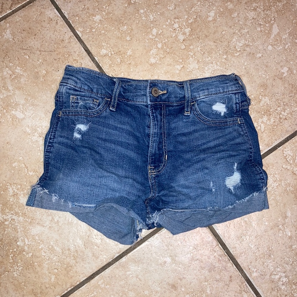 Hollister High Rise Shorts Size 24 - Picture 1 of 3